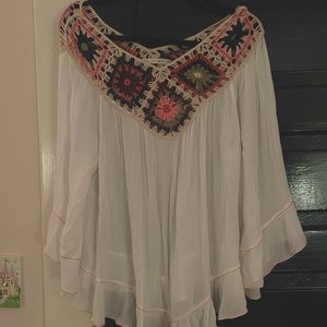 Chelsea and Violet Crochet Flowy Top